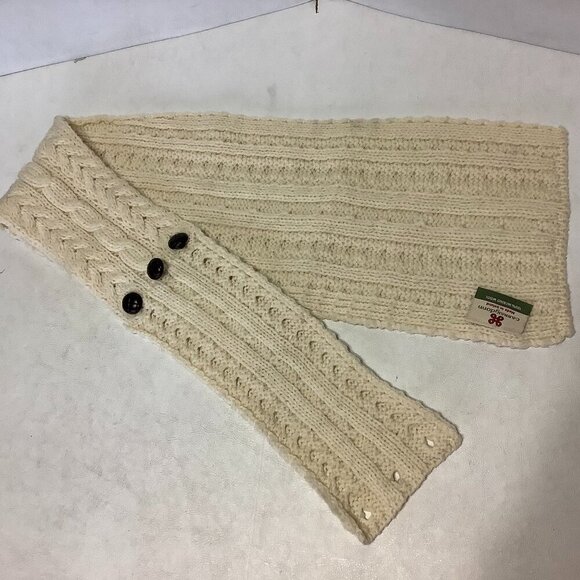 Accessories - Carraig Donn 100% Merino Wool Scarf Button Made Ireland